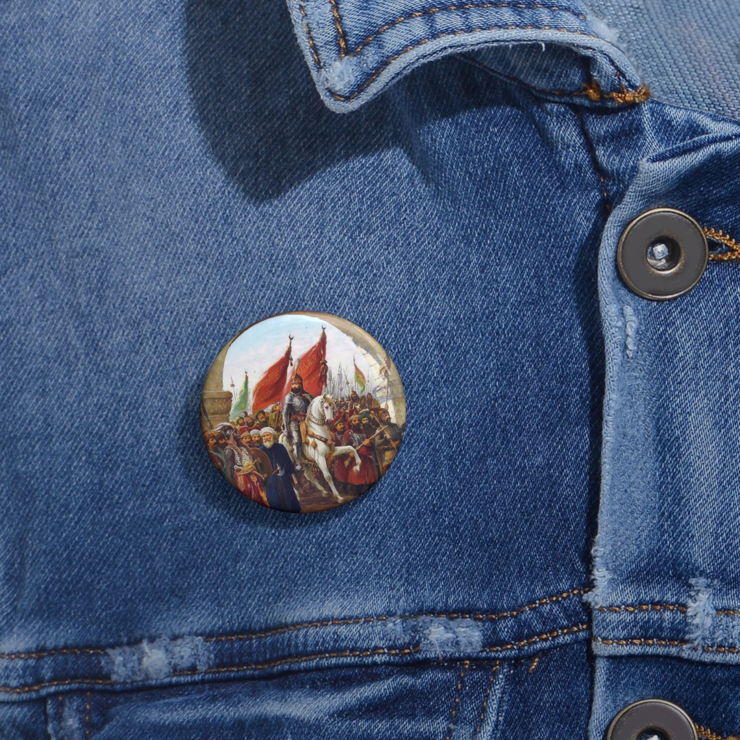 Zonaro GatesofConst - Public domain scan of drawing Pin Buttons with Crisp Design