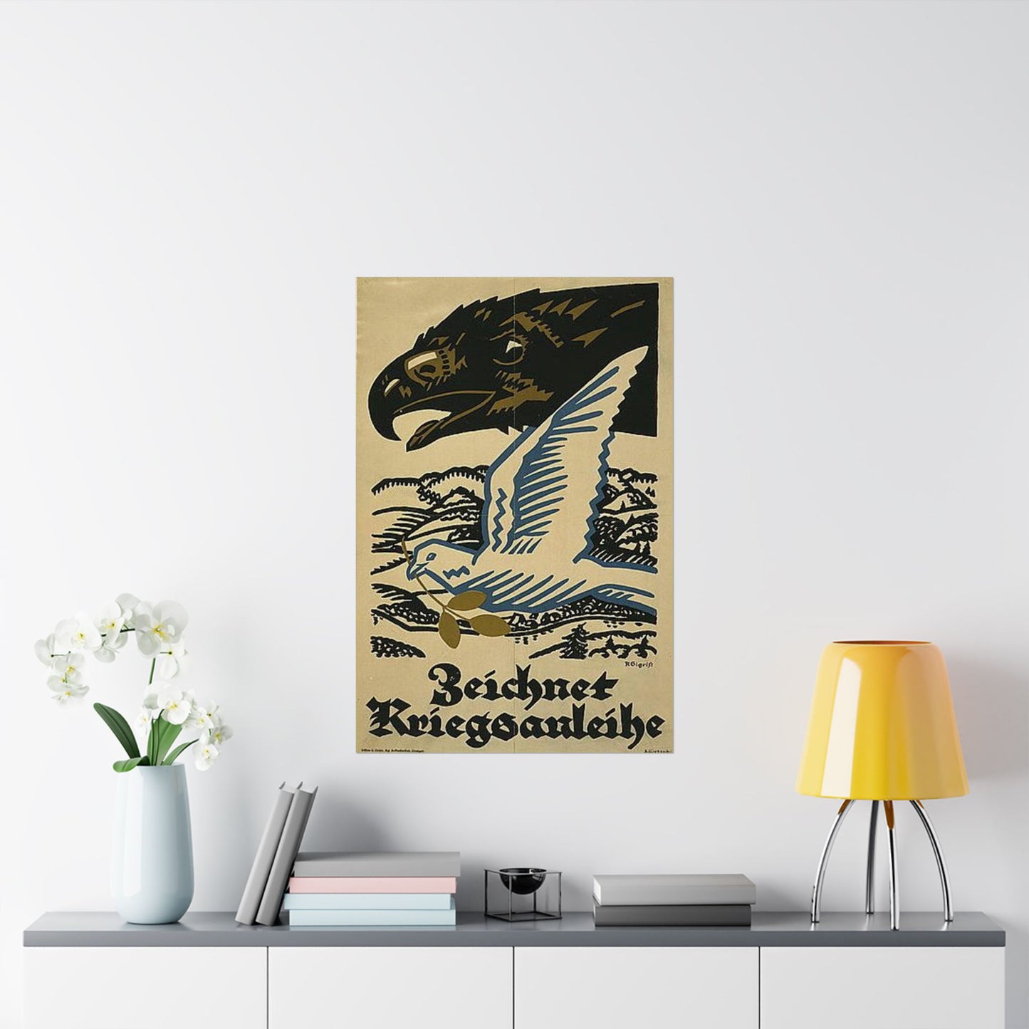 WWIposter12 - Art Deco public domain image High Quality Matte Wall Art Poster for Home, Office, Classroom