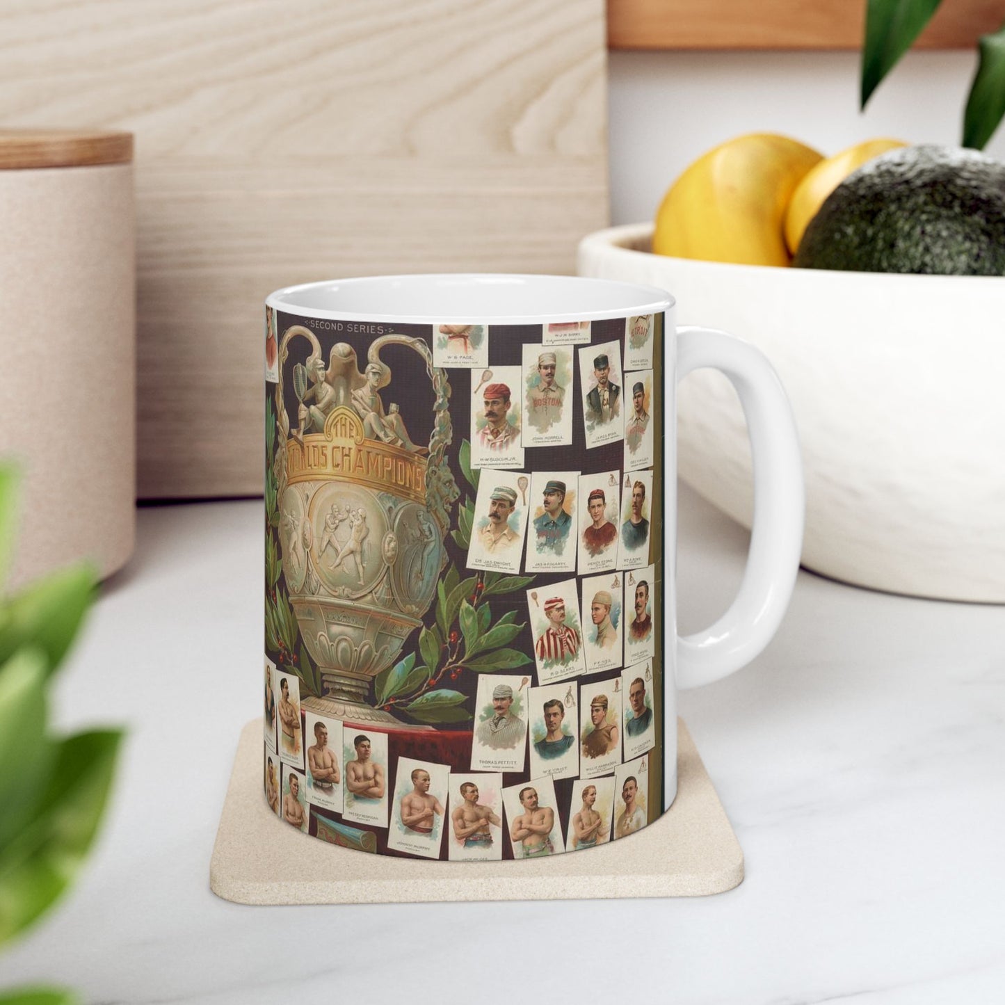 Allen & Ginter. Richmond, Virginia Richmond straight cut no. 1 cigarettes Virginia brights. The worlds champions second series Beautiful Novelty Ceramic Coffee Mug 11oz