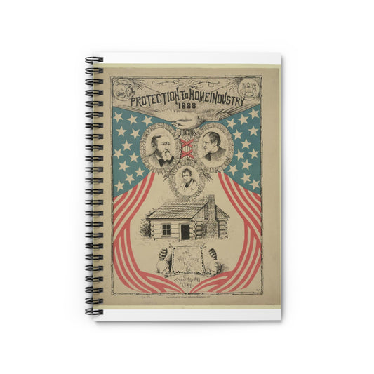 Protection to home industry 1888 / CK 88. Spiral Bound Ruled Notebook with Printed Cover