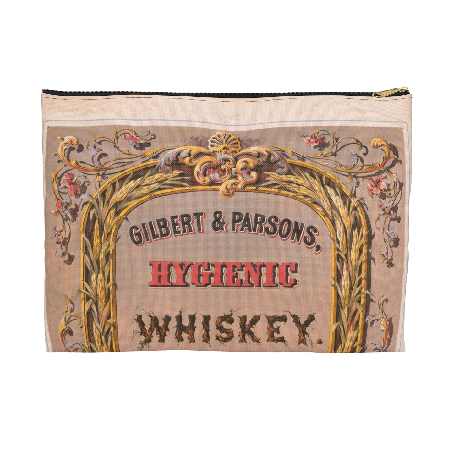 Gilbert & Parsons, hygienic whiskey--for medical use / lith. in colors by Robertson, Seibert & Shearman, N.Y. Large Organizer Pouch with Black Zipper