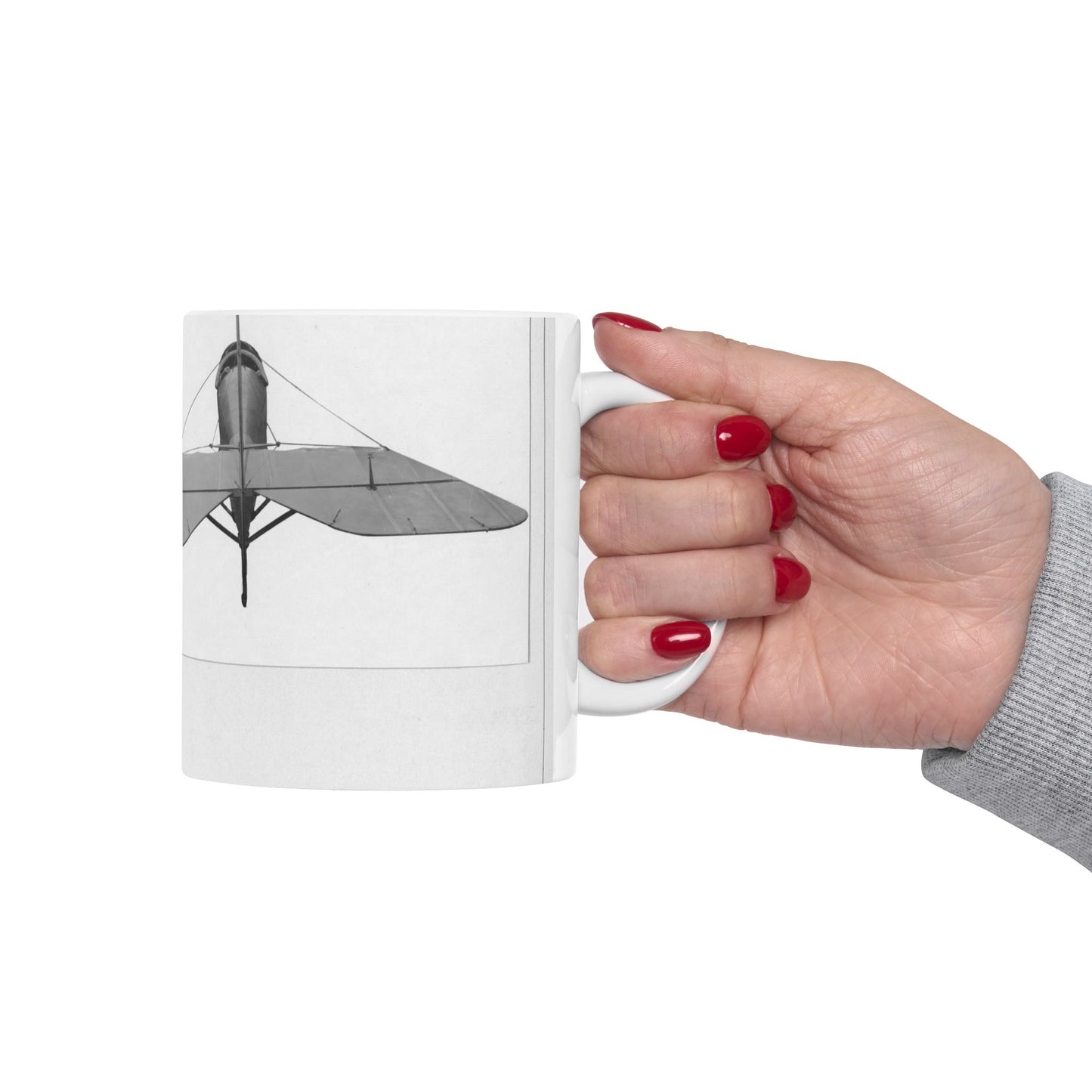 Patent drawing - Airplanes - Types - All steel manufactured by the J.W. Murray Manufacturing Company, Detroit, Michigan Public domain  image Beautiful Novelty Ceramic Coffee Mug 11oz