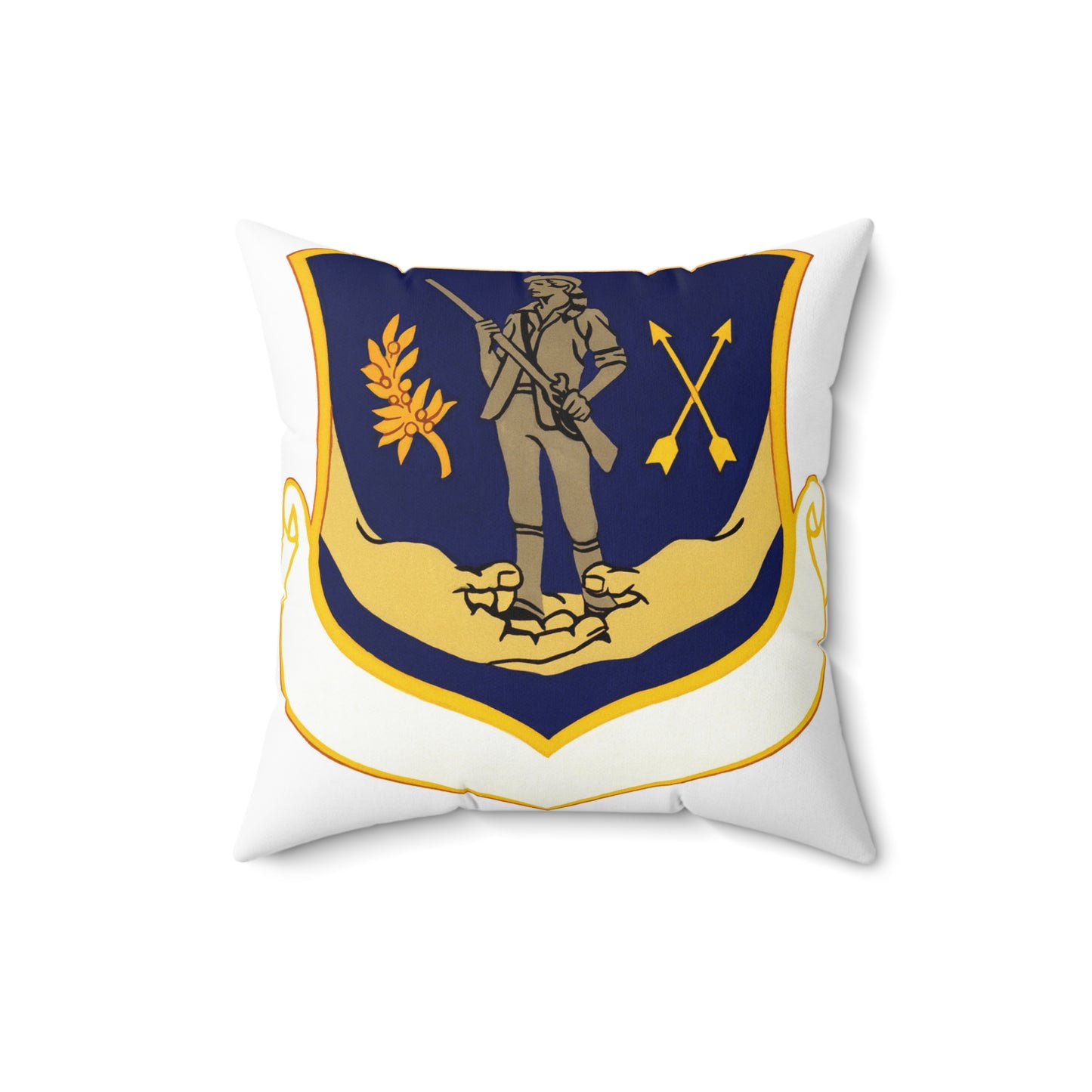 Official emblem for the 351st Combat Support Group Decorative Accent Square Pillow