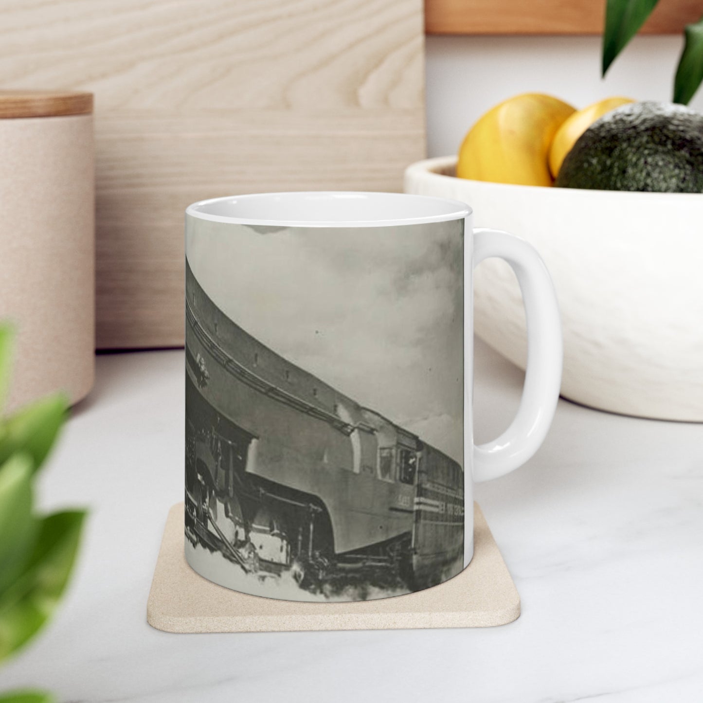 [New York Central Twentieth Century Limited steam locomotive 5453] Beautiful Novelty Ceramic Coffee Mug 11oz