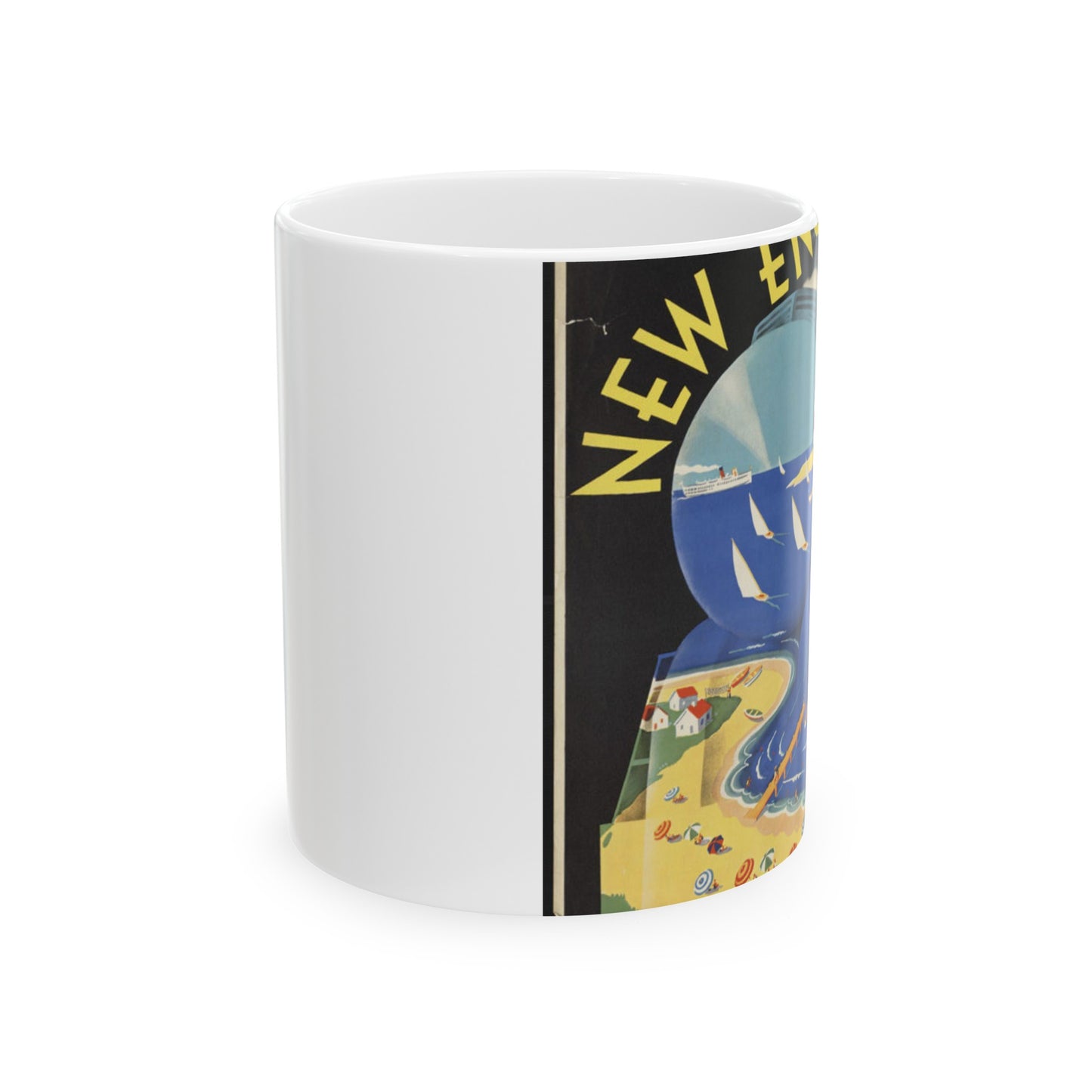 Vintage Travel Posters, 1920s-1930s Beautiful Novelty Ceramic Coffee Mug 11oz