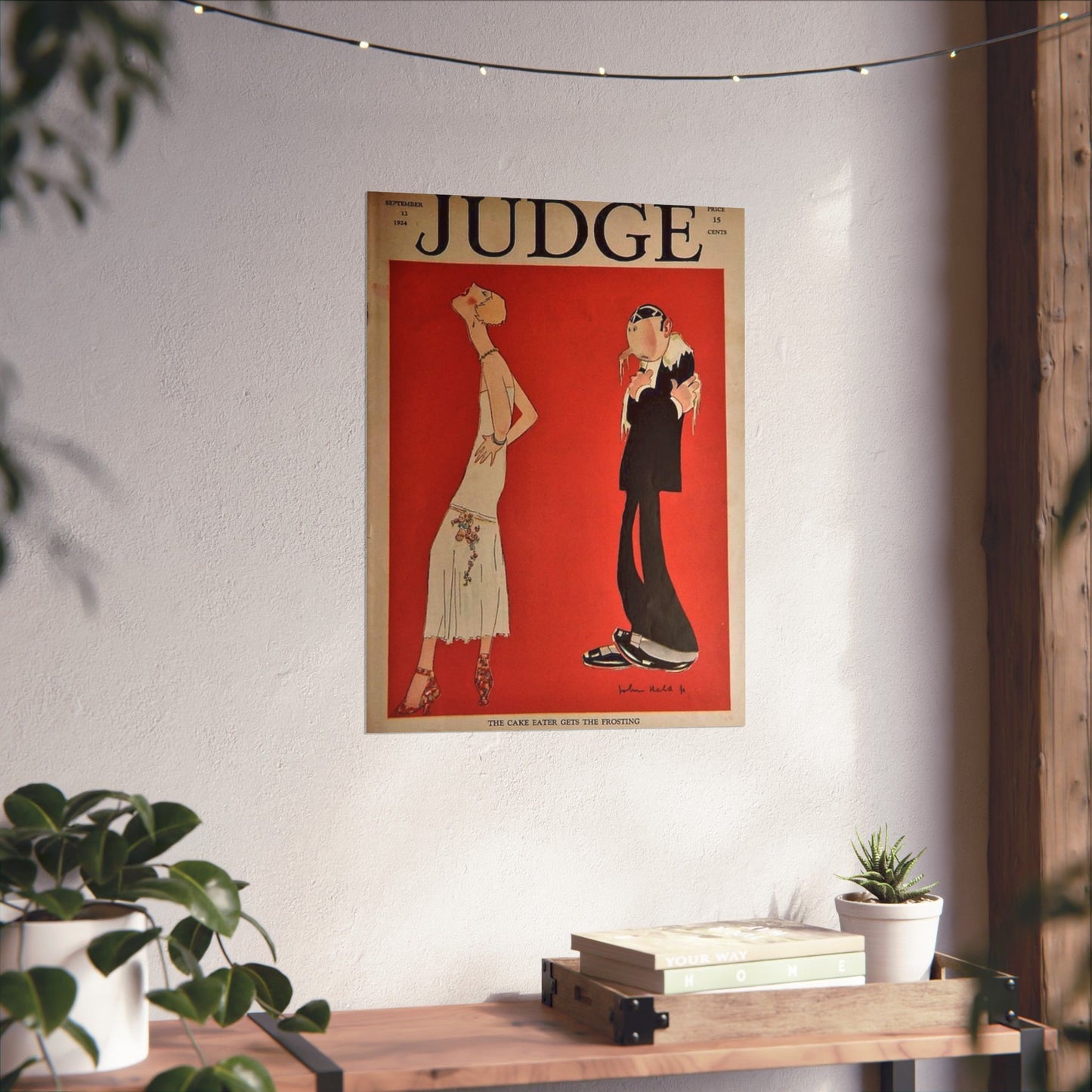 JudgeMagazine13Sep1924 - Art Deco public domain image High Quality Matte Wall Art Poster for Home, Office, Classroom