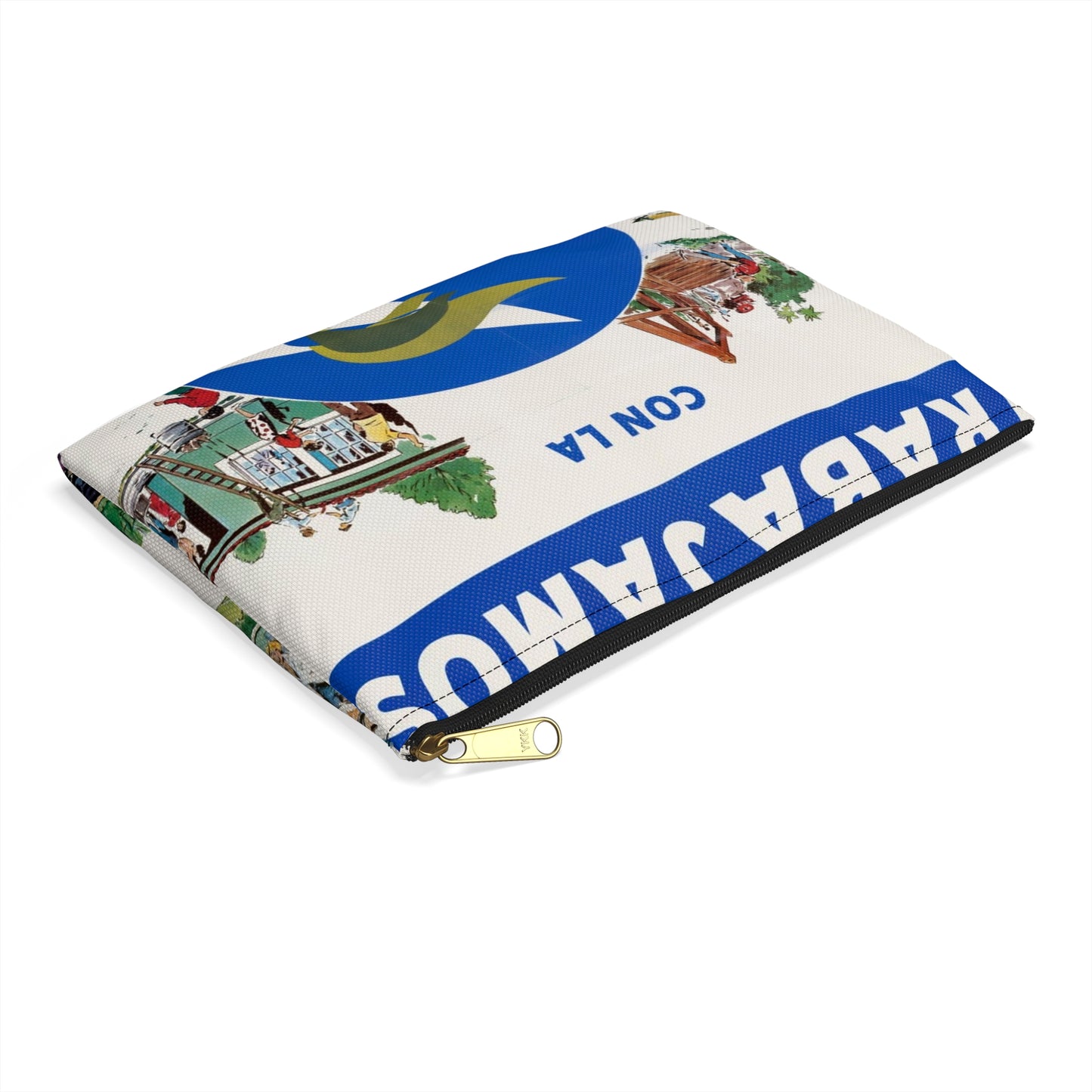 Alliance Posters, Cold War American Propaganda poster Large Organizer Pouch with Black Zipper