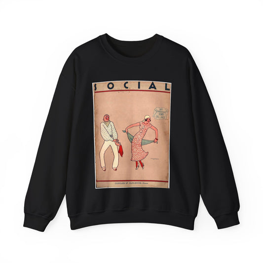 Social vol X No 9 septiembre 1925 0000 Black Heavy Blend Adult Crew Neck SweatShirt