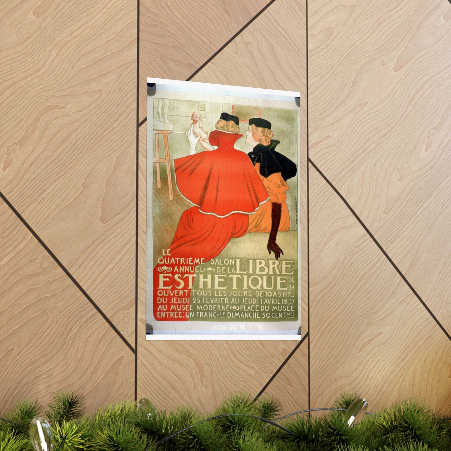 Le quatrième salon annuel de la Libre Esthétique High Quality Matte Wall Art Poster for Home, Office, Classroom