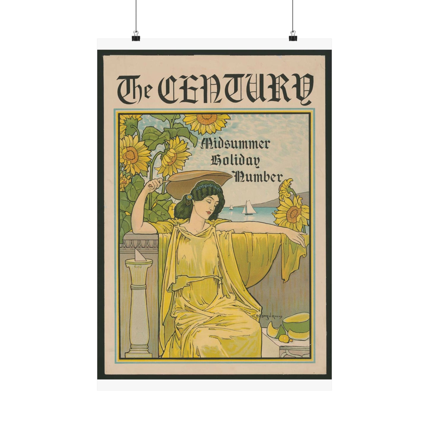 Louis Rhead - The Century, midsummer holiday number High Quality Matte Wall Art Poster for Home, Office, Classroom