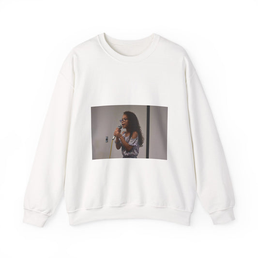Mariah Mobley, 10, sings "I Will Survive" in the 50th White Heavy Blend Adult Crew Neck SweatShirt