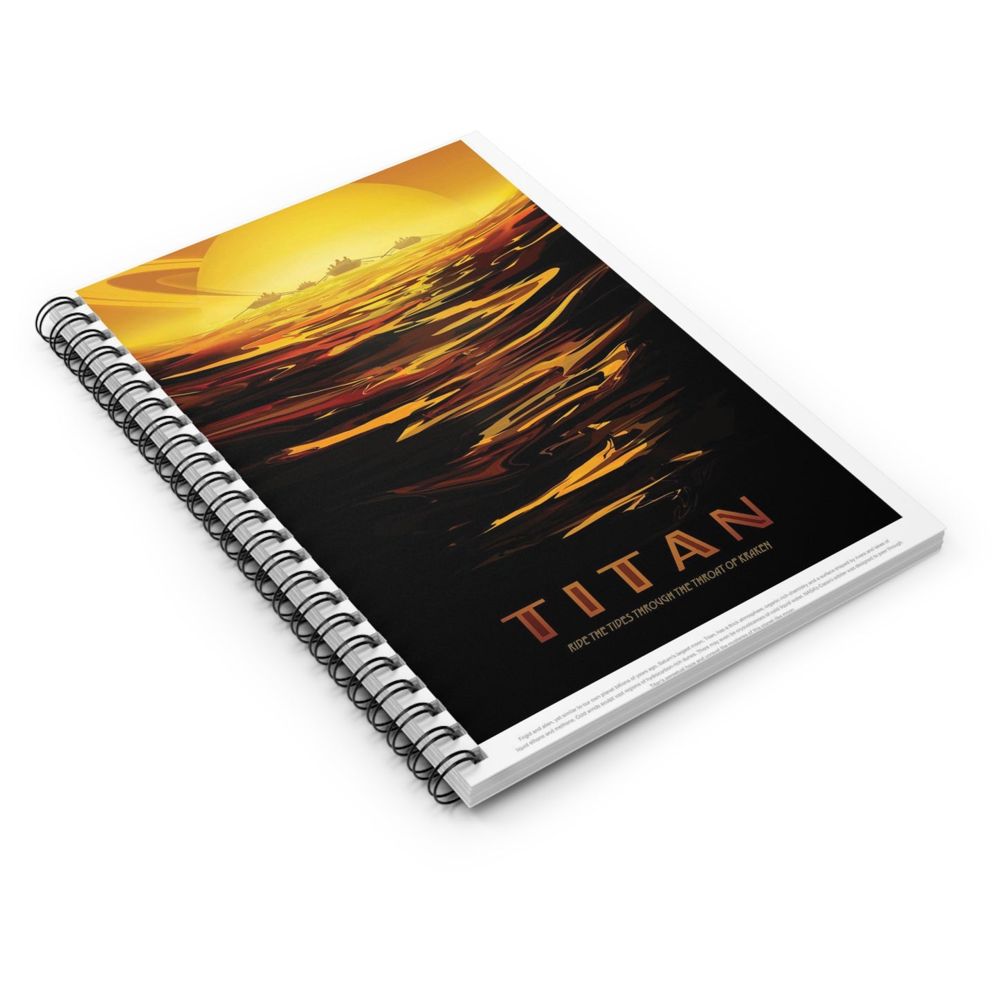 JPL Visions of the Future, Titan Spiral Bound Ruled Notebook with Printed Cover