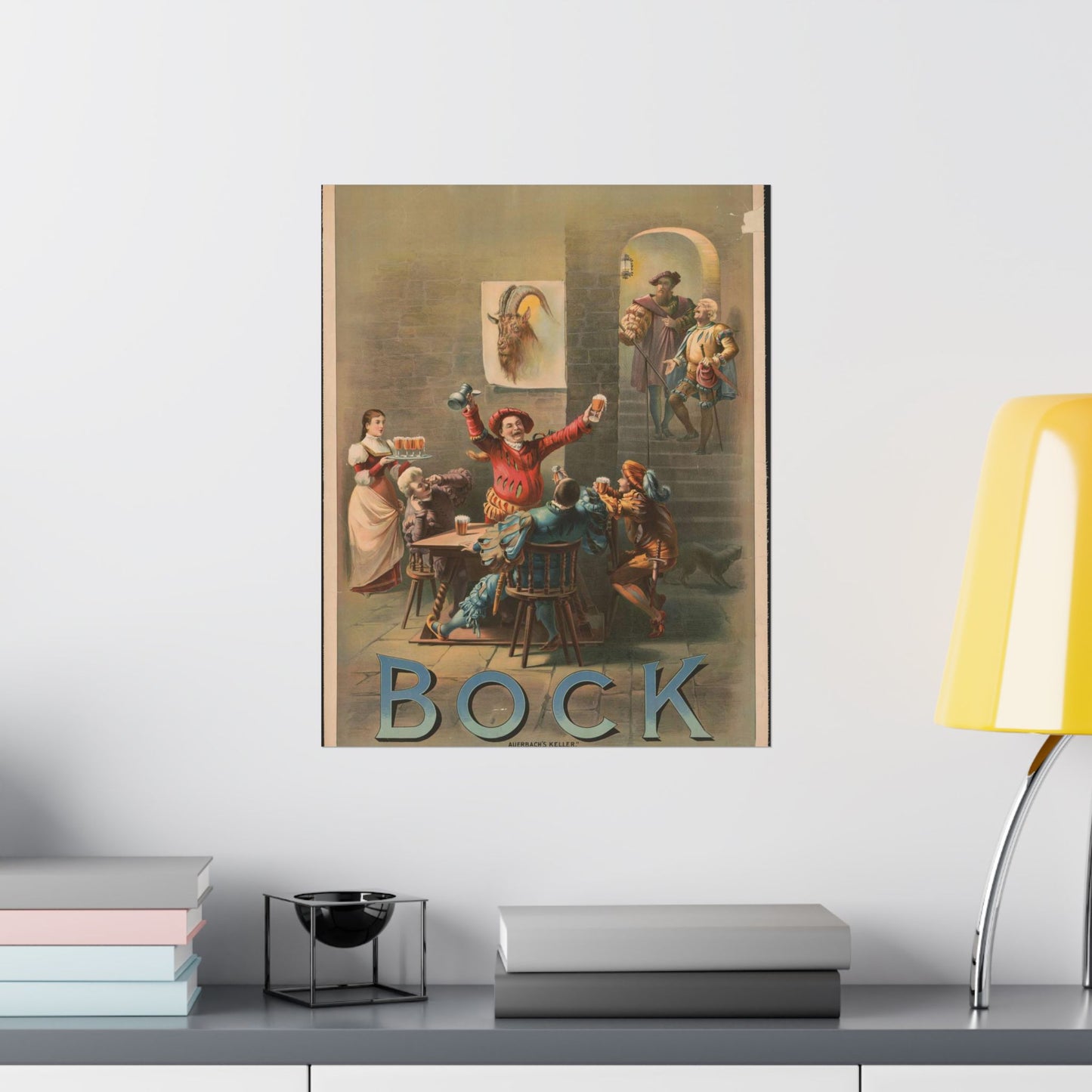 Bock, "Auerbach's keller" - Print, Library of Congress collection High Quality Matte Wall Art Poster for Home, Office, Classroom