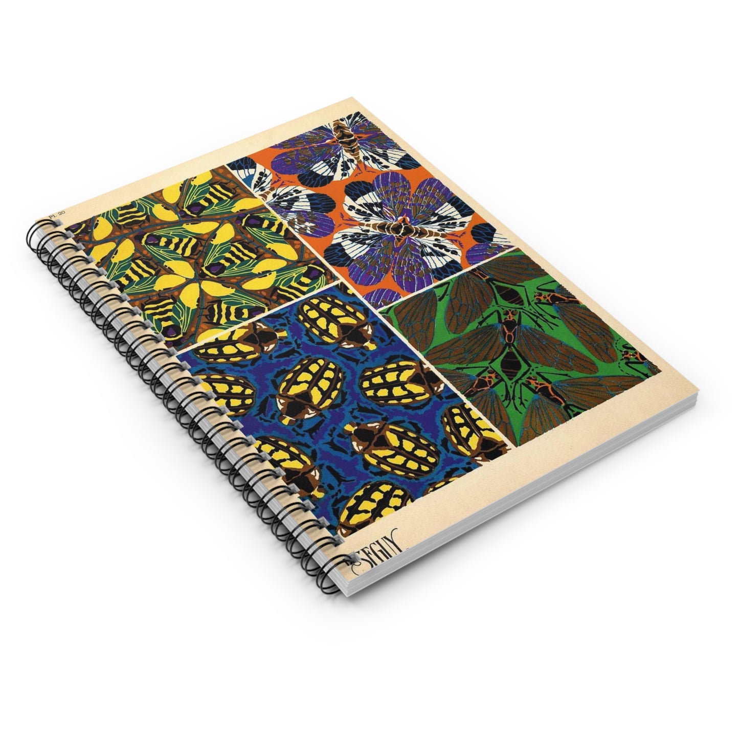Insectes - EA Séguy - 1929 - page 21 Spiral Bound Ruled Notebook with Printed Cover