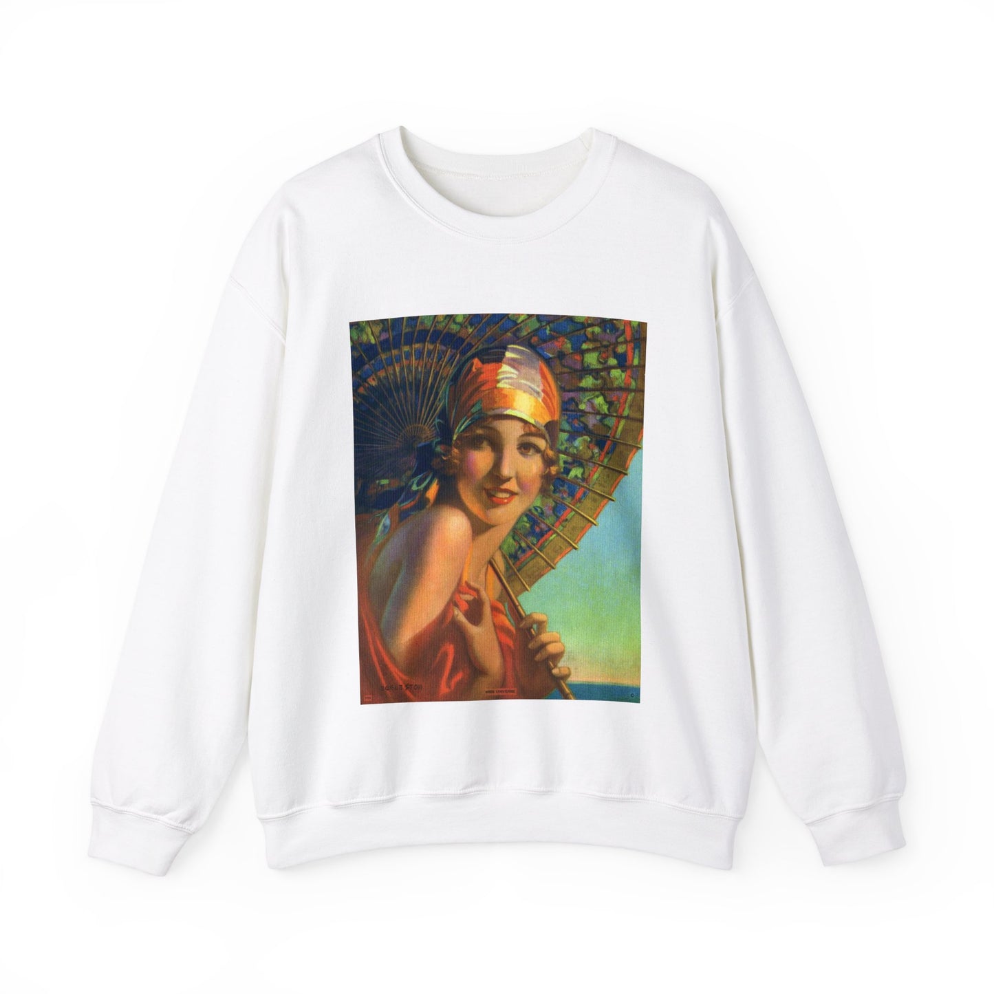 Miss Universe by Edward Mason Eggleston, 1933 White Heavy Blend Adult Crew Neck SweatShirt