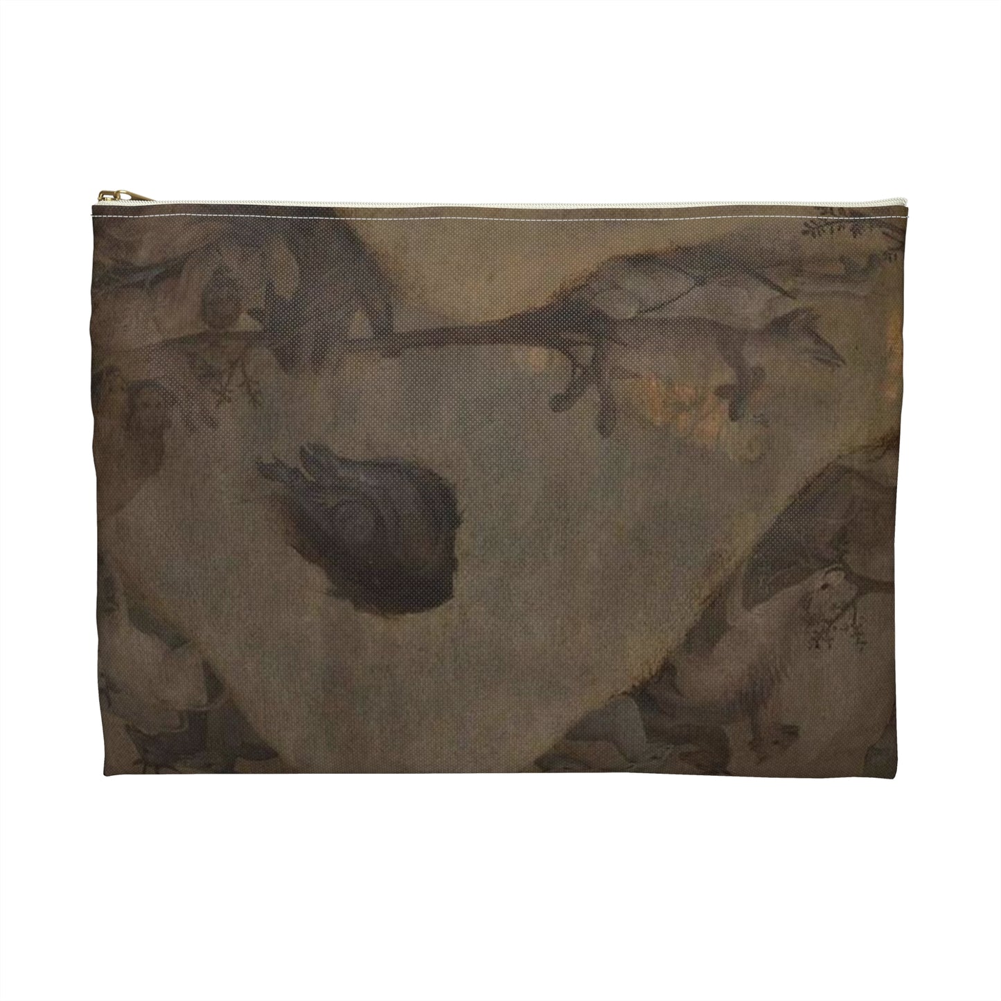 Hieronymus Bosch - The Hell and the Flood P2 Large Organizer Pouch with Black Zipper