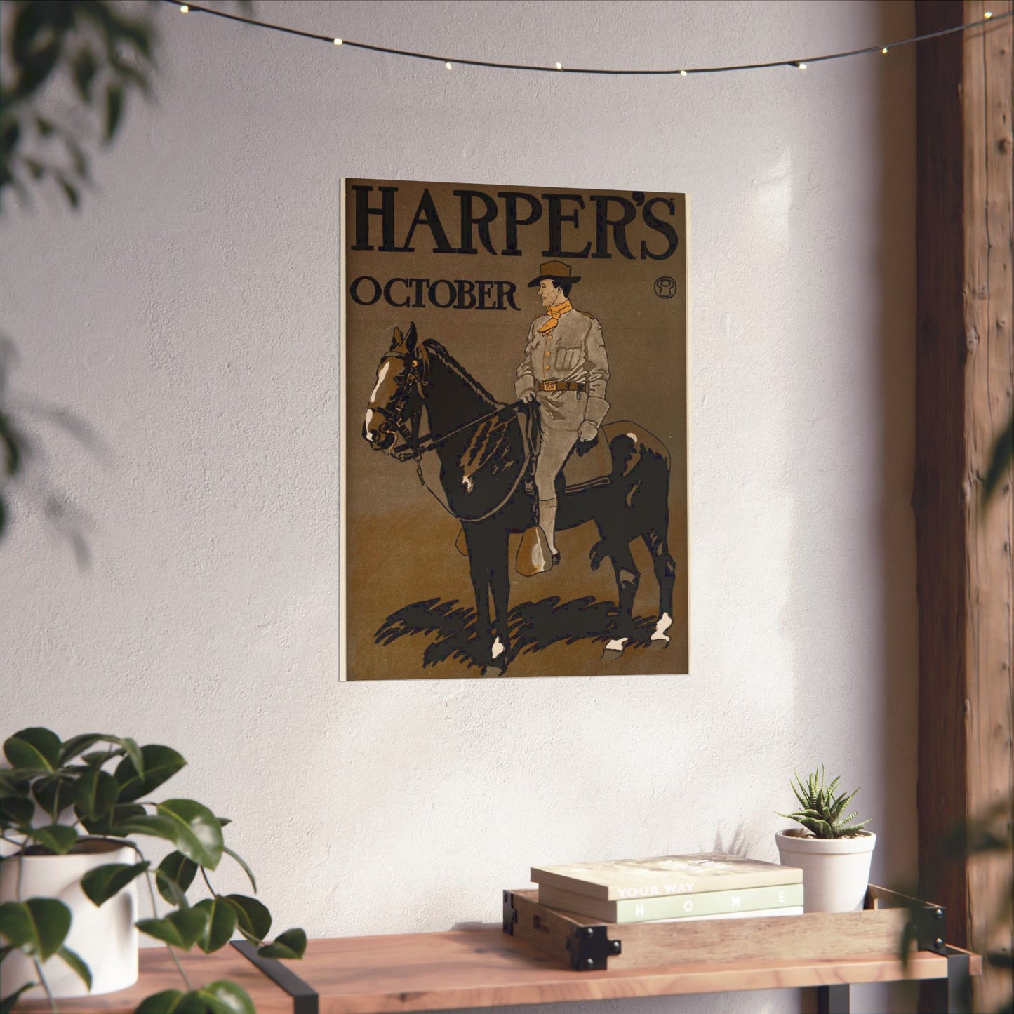 Edward Penfield - Edward Penfield, Harper's October High Quality Matte Wall Art Poster for Home, Office, Classroom