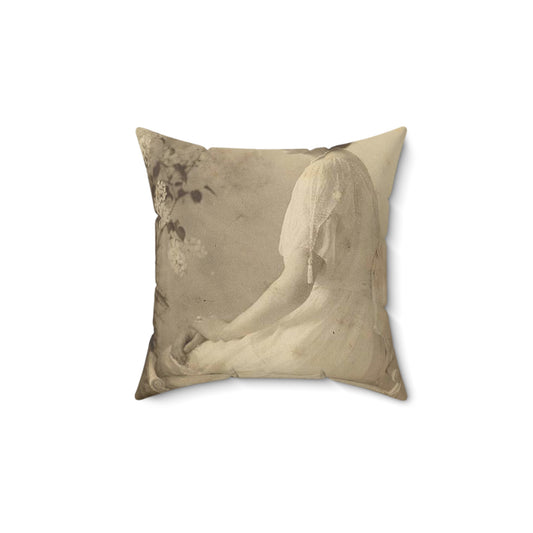 Tatyana Nikolaevna 1914 - Public domain portrait print Decorative Accent Square Pillow