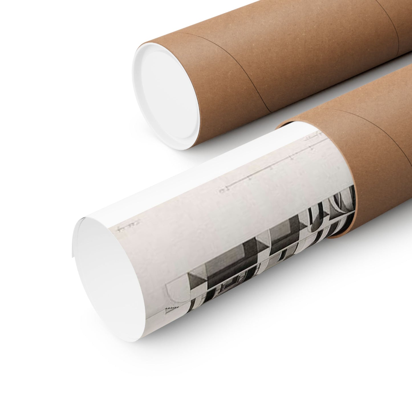 Register House cross section - Public domain architectural drawing High Quality Matte Wall Art Poster for Home, Office, Classroom