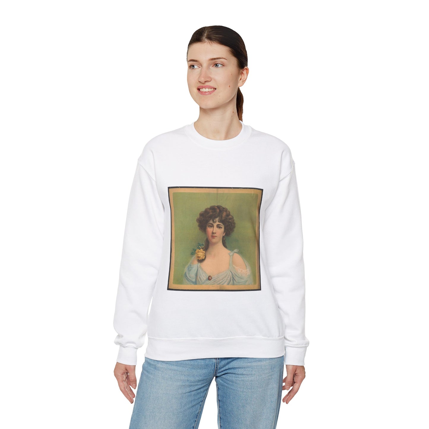 Hazel eyes - Print, Library of Congress collection White Heavy Blend Adult Crew Neck SweatShirt