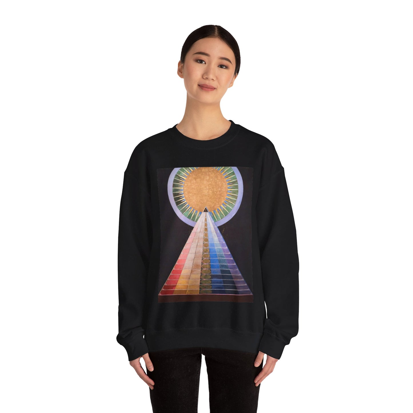 Hilma af Klint - Altarpiece No. 1 Group X (13919) Black Heavy Blend Adult Crew Neck SweatShirt