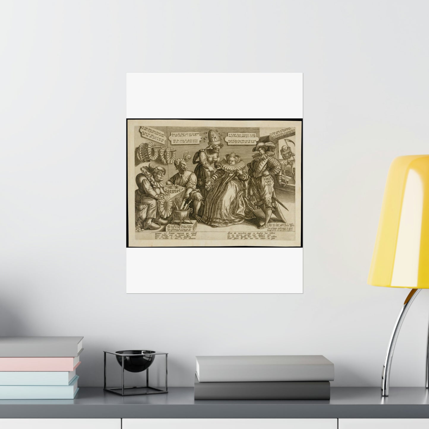 Maerten de Vos - The Pride of Women: Ruffs High Quality Matte Wall Art Poster for Home, Office, Classroom