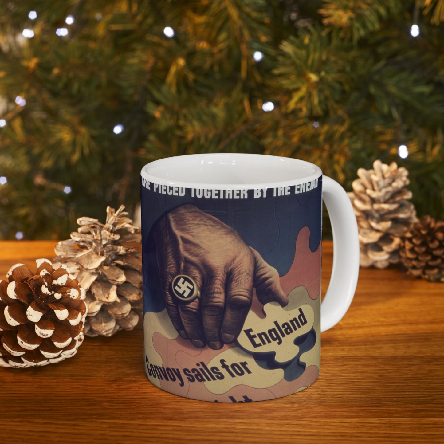 "Bits of careless talk are pieced together by the enemy" - NARA - 513972 Beautiful Novelty Ceramic Coffee Mug 11oz