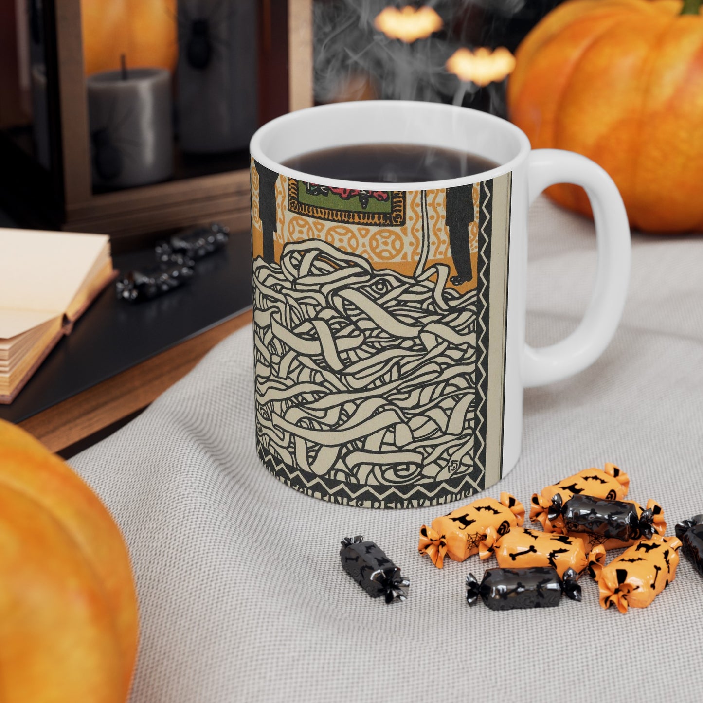 Gespräch eines Redakheurs mit einem Staatsmann Editor's Conservation with a Statesman) Beautiful Novelty Ceramic Coffee Mug 11oz