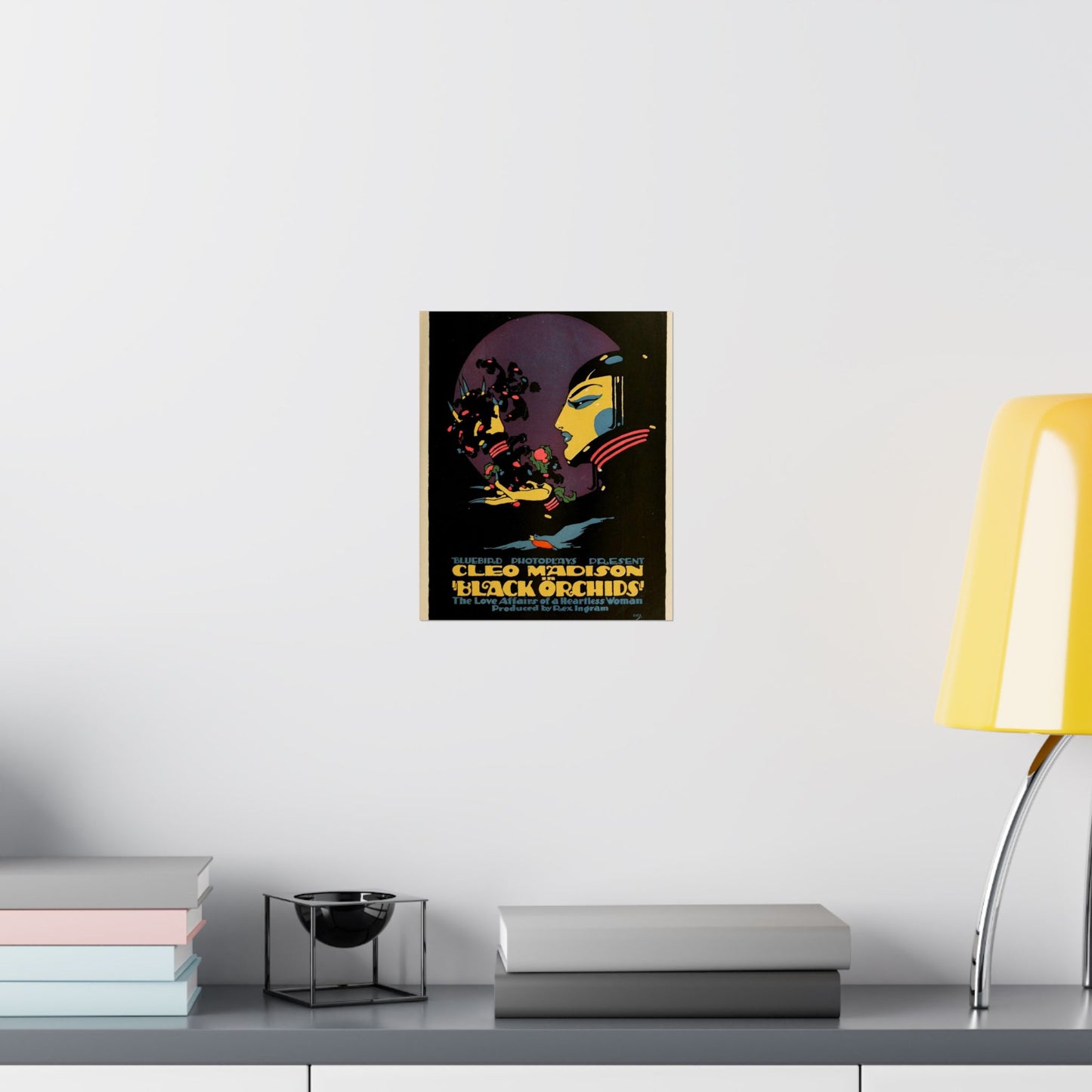 Black Orchids - Vintage movie public domain poster High Quality Matte Wall Art Poster for Home, Office, Classroom