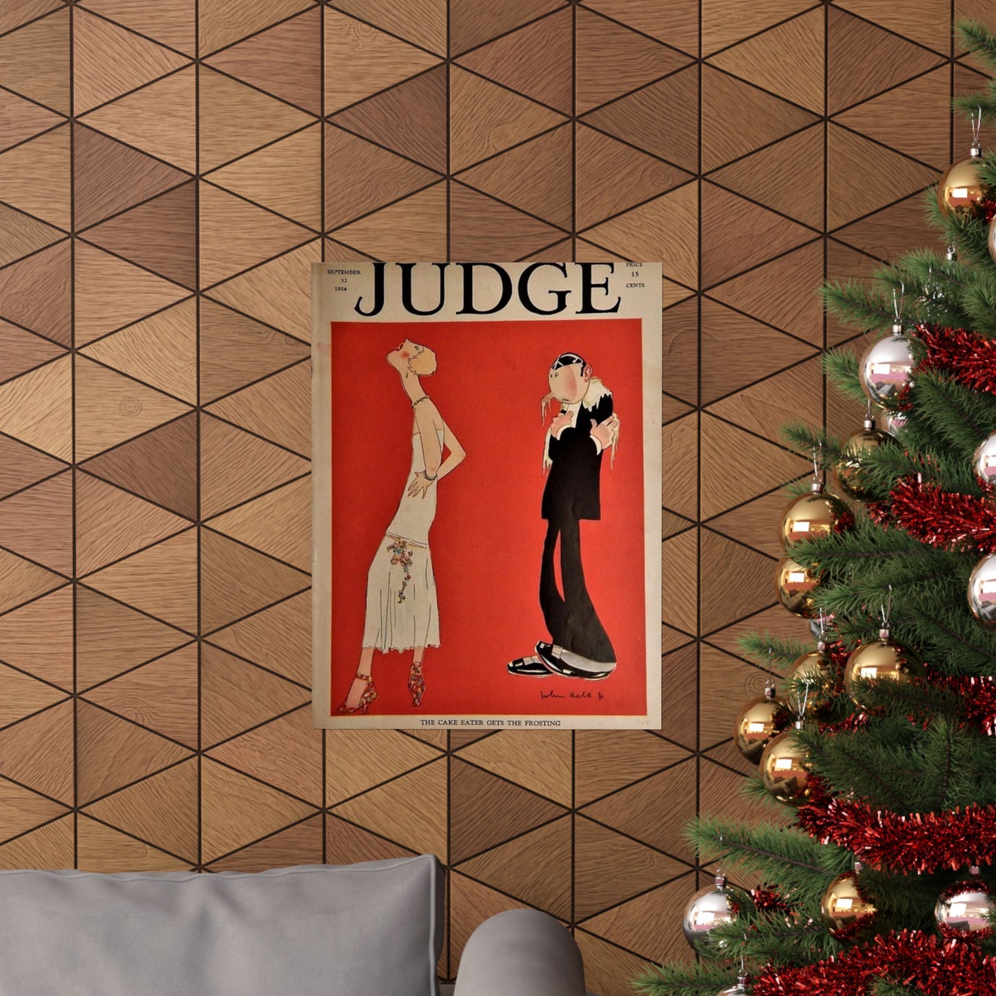 JudgeMagazine13Sep1924 - Art Deco public domain image High Quality Matte Wall Art Poster for Home, Office, Classroom