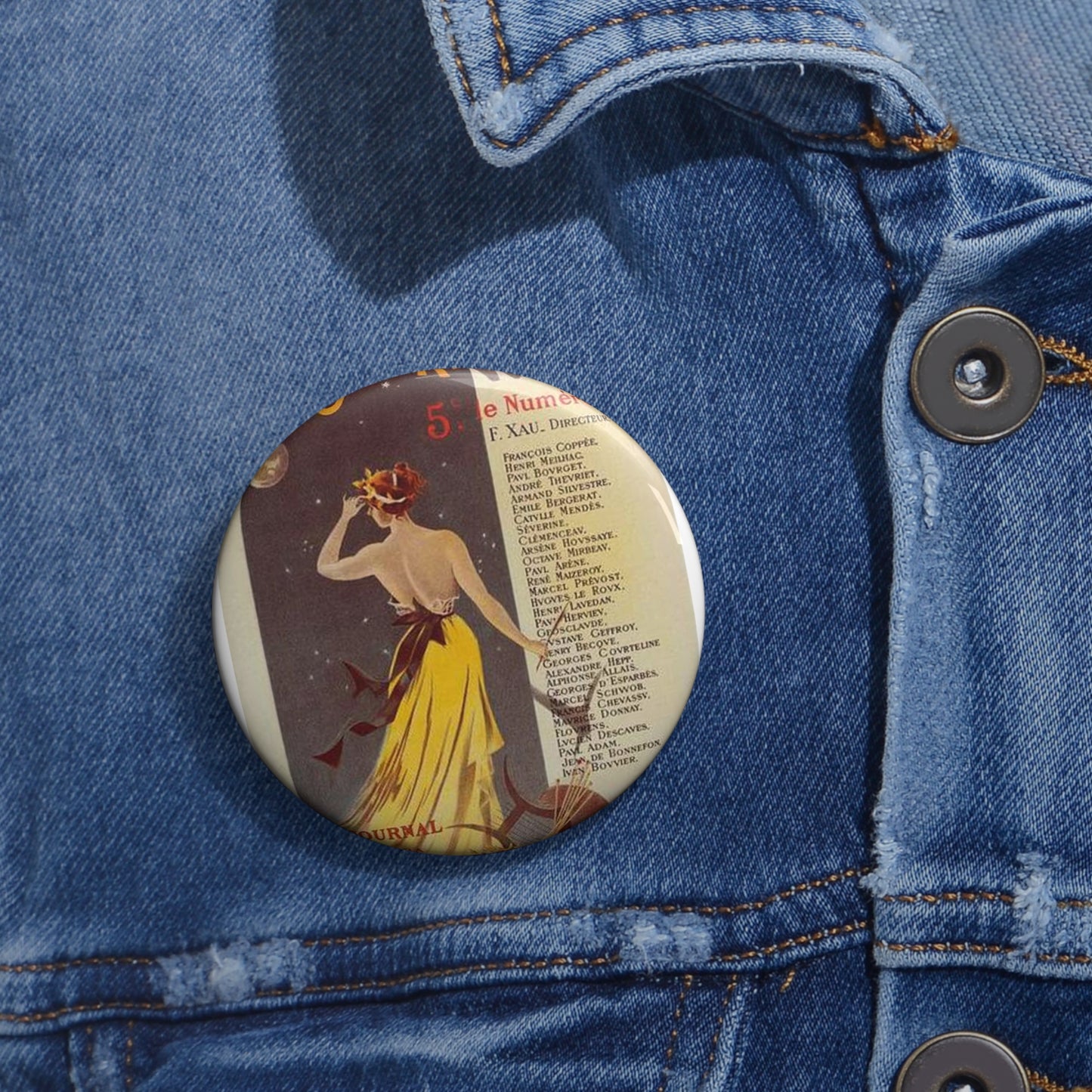 Affiche pour annoncer la publication de "Rome" dans Le Journal. Pin Buttons with Crisp Design