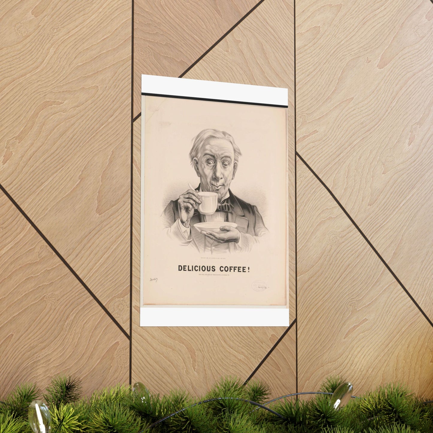 Delicious Coffee! - Print, Library of Congress collection High Quality Matte Wall Art Poster for Home, Office, Classroom