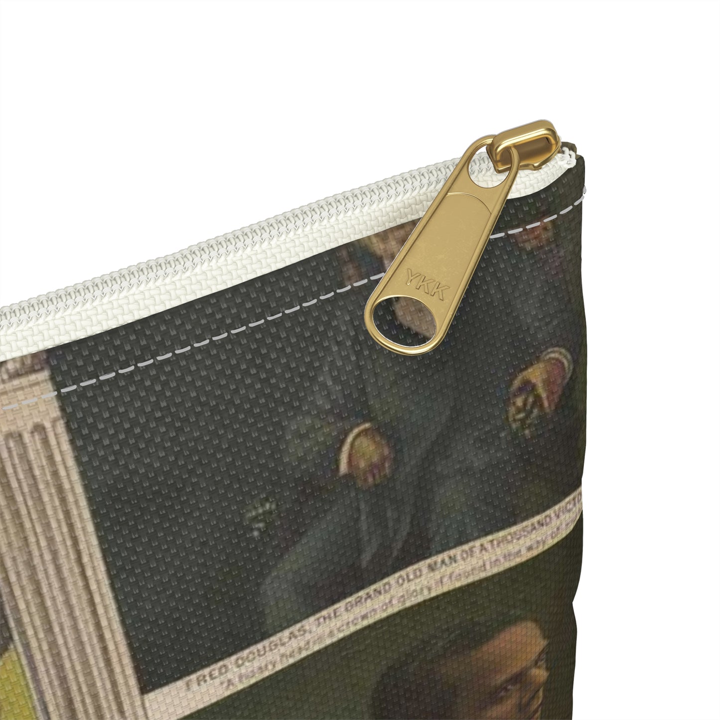 Afro-American Monument - Print, Library of Congress collection Large Organizer Pouch with Black Zipper