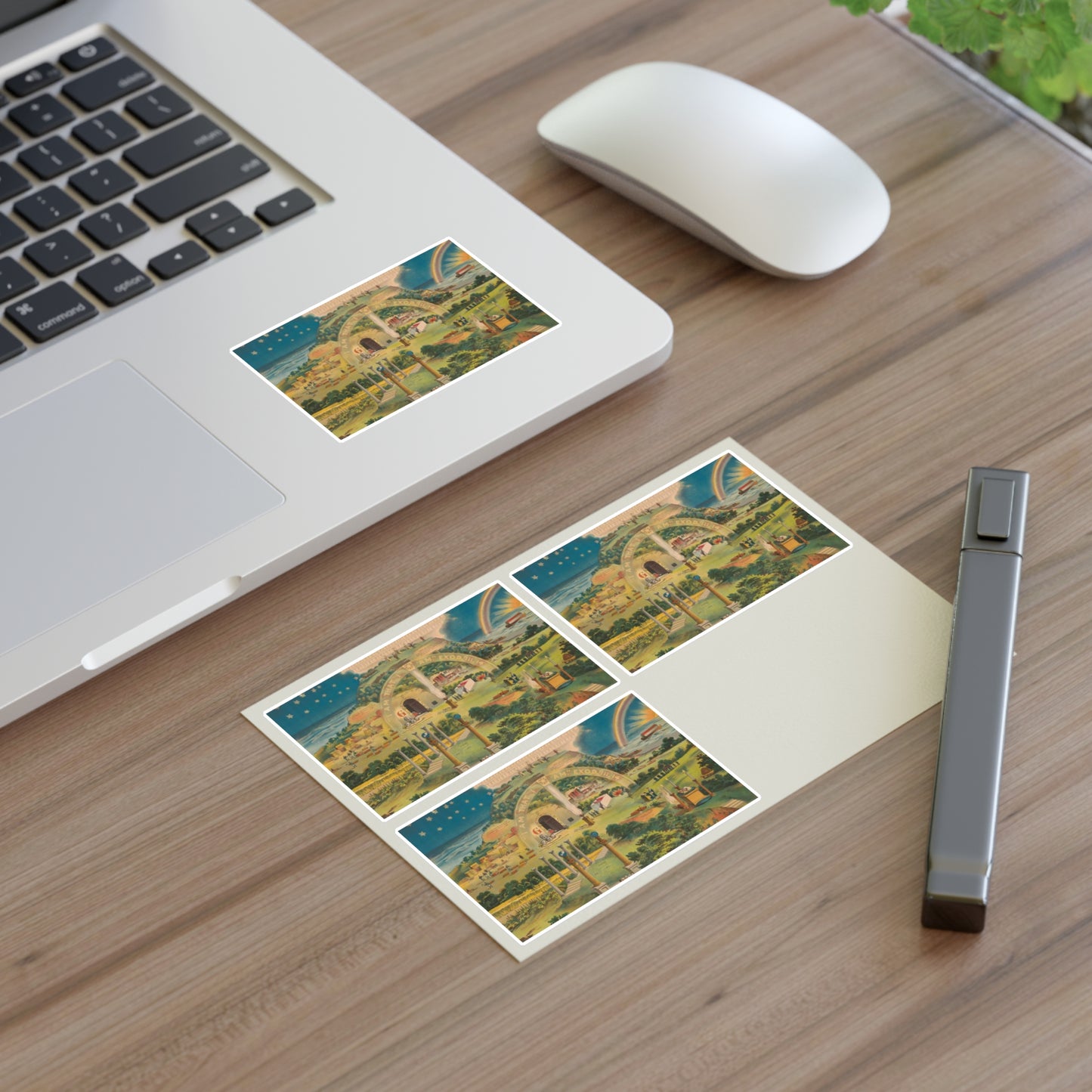 Our emblematic mystic light of masonry Laminated UV Protective Vinyl Stickers
