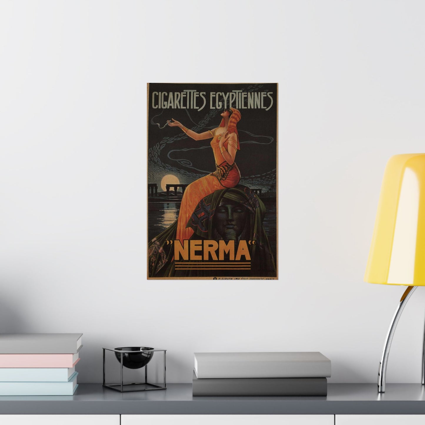 Cigarettes-Egyptiennes-Nerma-Gaspar-Camps-1924 High Quality Matte Wall Art Poster for Home, Office, Classroom