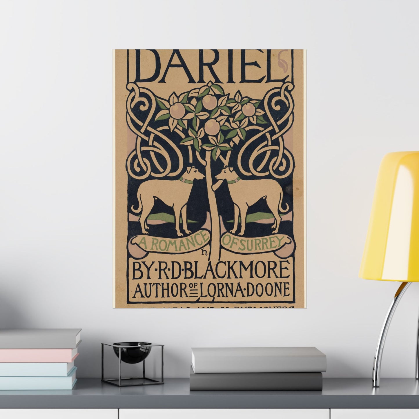 Dariel, a romance of Surrey, by R. D. Blackmore High Quality Matte Wall Art Poster for Home, Office, Classroom