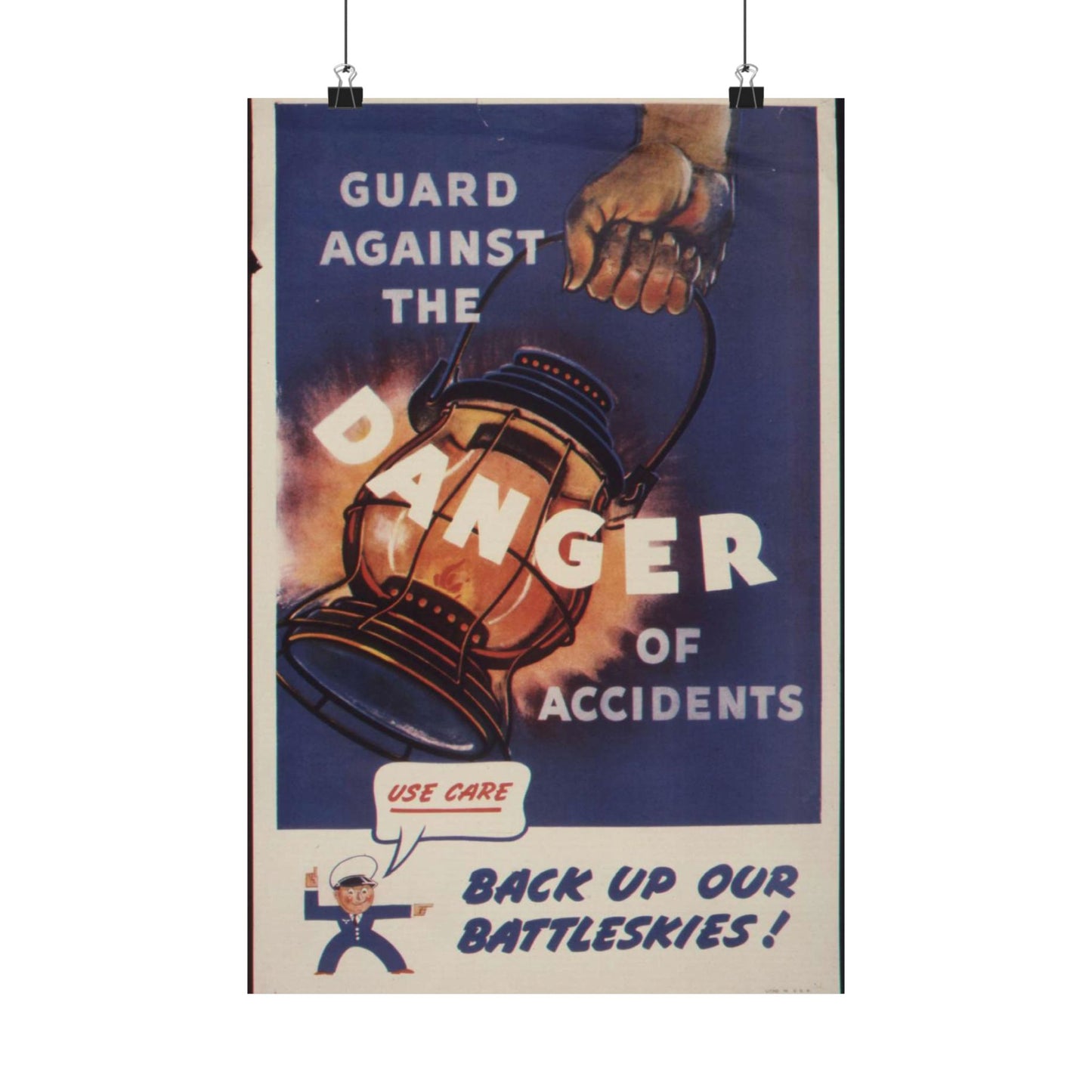 Guard against the danger of accidents. Back up our battleskies^ - NARA - 535358 High Quality Matte Wall Art Poster for Home, Office, Classroom