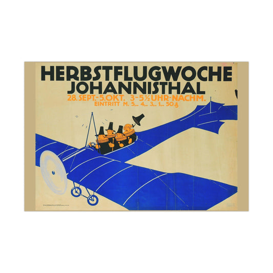 Herbstflugwoche Johannisthal - Julius Klinger - Matte Posters