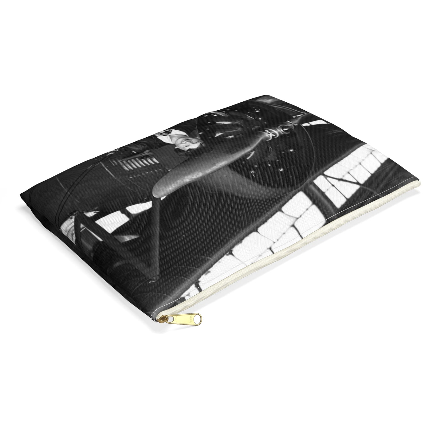 Amelia Earhart - U.S. National Archives Public Domain photograph Large Organizer Pouch with Black Zipper