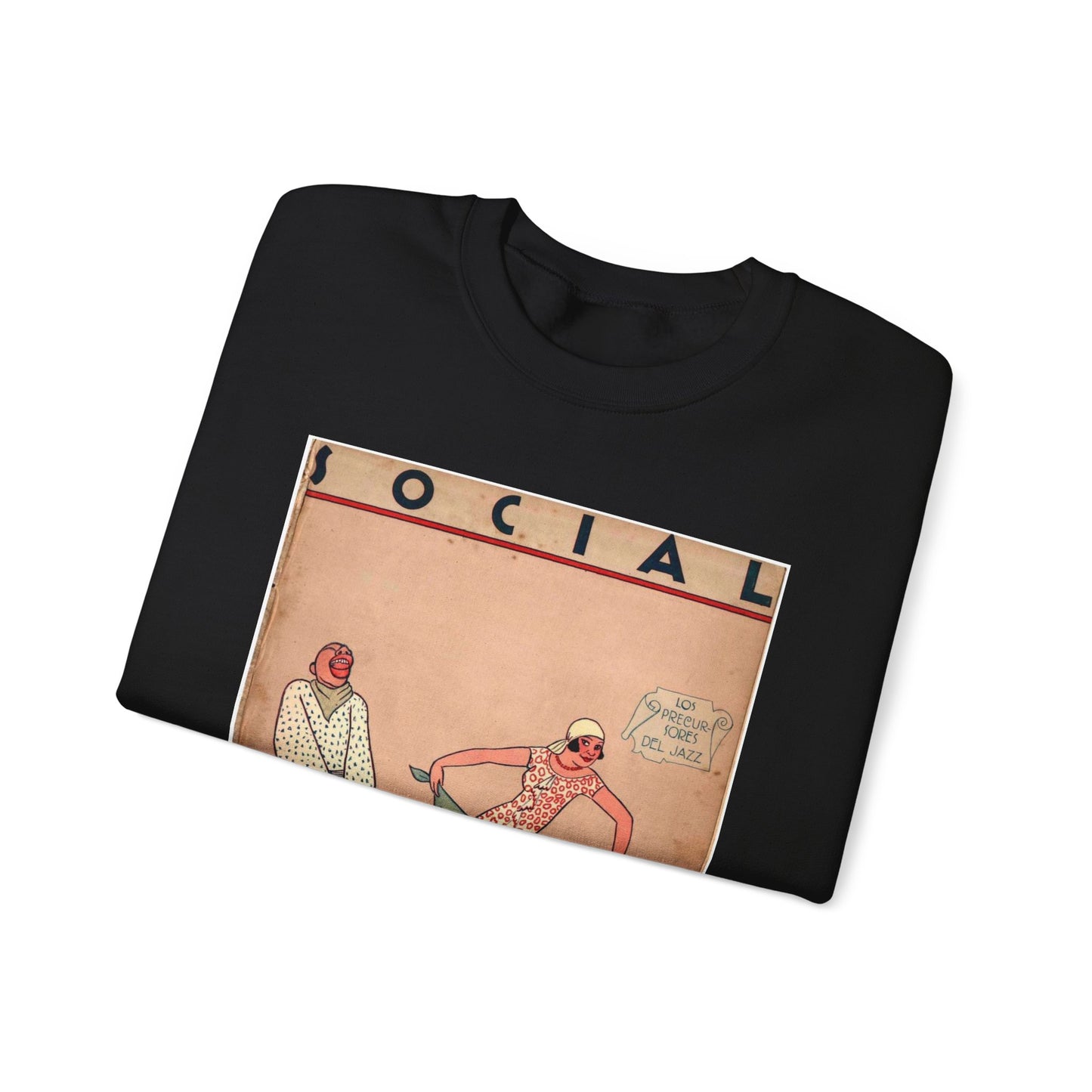 Social vol X No 9 septiembre 1925 0000 Black Heavy Blend Adult Crew Neck SweatShirt