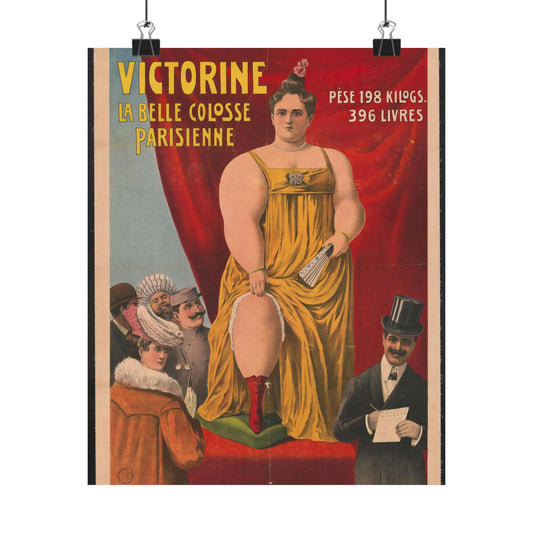 Victorine - La bele colosse Parisienne High Quality Matte Wall Art Poster for Home, Office, Classroom