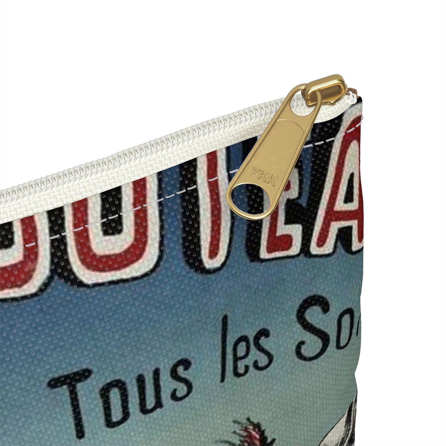 FOLIES- RAMBUTEAU/ . 18./ RUE DE RAMBUTEAU/ Tous les Soirs/ DERAME/ dans ses Nouvelles/ CREATIONS Large Organizer Pouch with Black Zipper