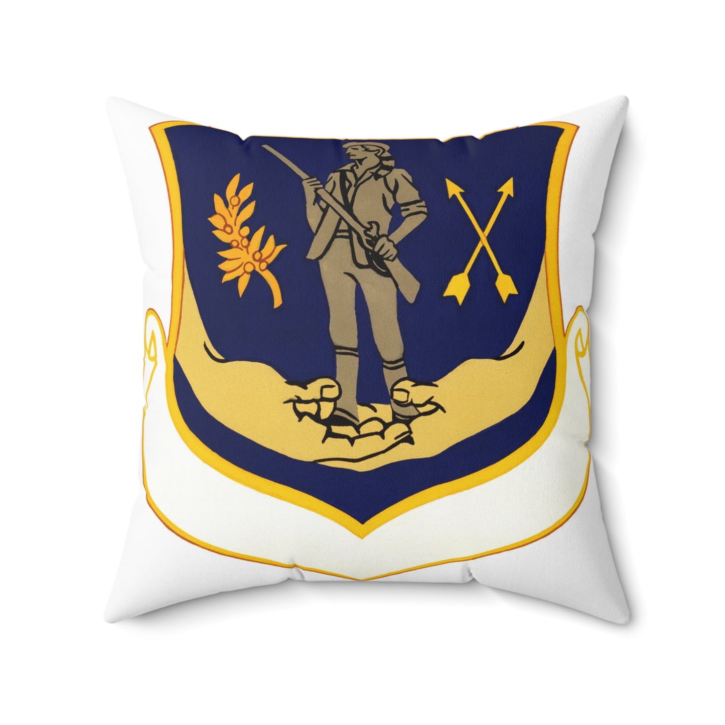 Official emblem for the 351st Combat Support Group Decorative Accent Square Pillow