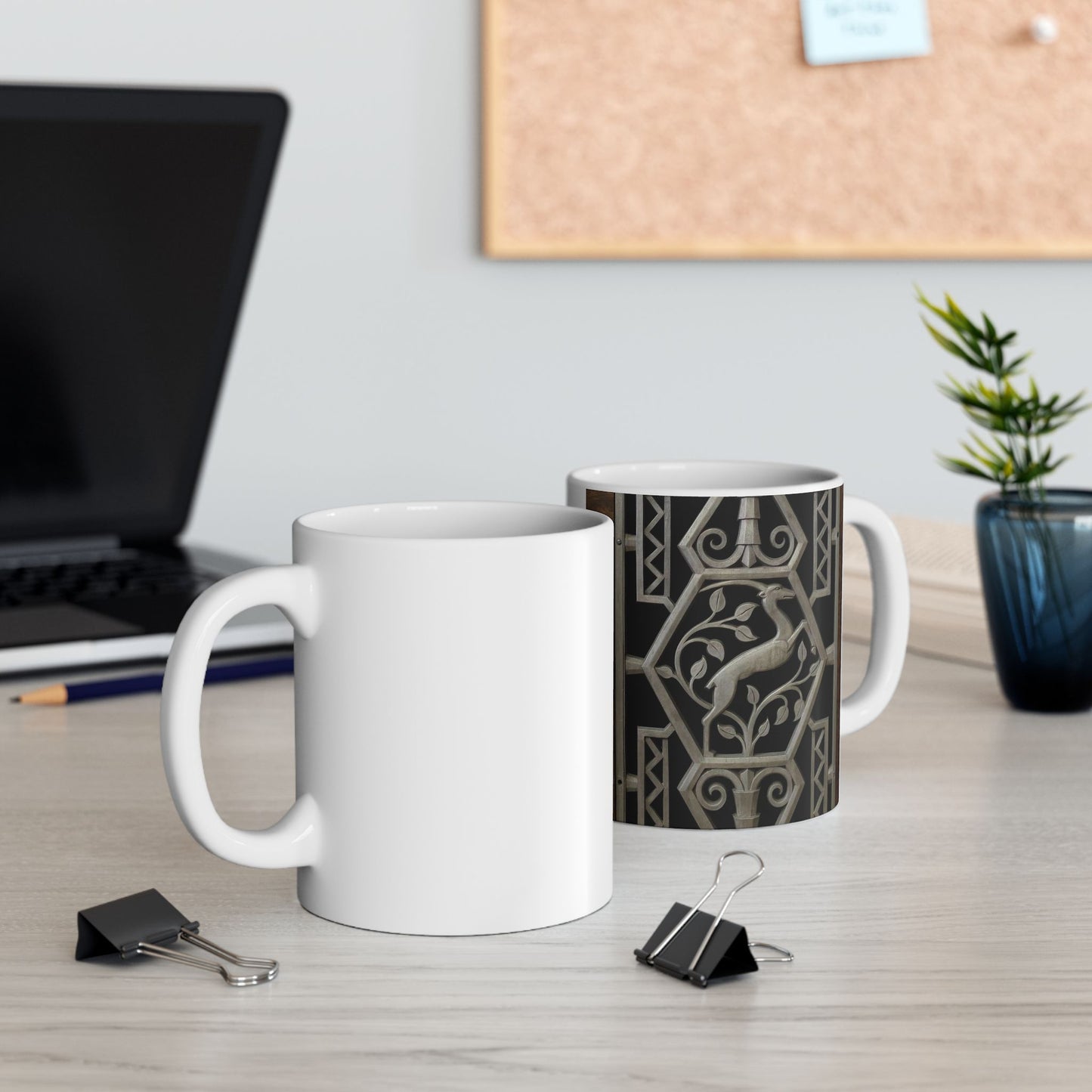 Courtroom detail, James T. Foley U.S. Post Office and Courthouse, Albany, New York Beautiful Novelty Ceramic Coffee Mug 11oz