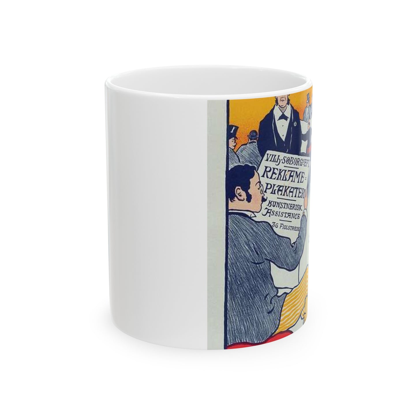 Affiche danoise pour les "Affiches artistiques Wilh. Söborg". Beautiful Novelty Ceramic Coffee Mug 11oz