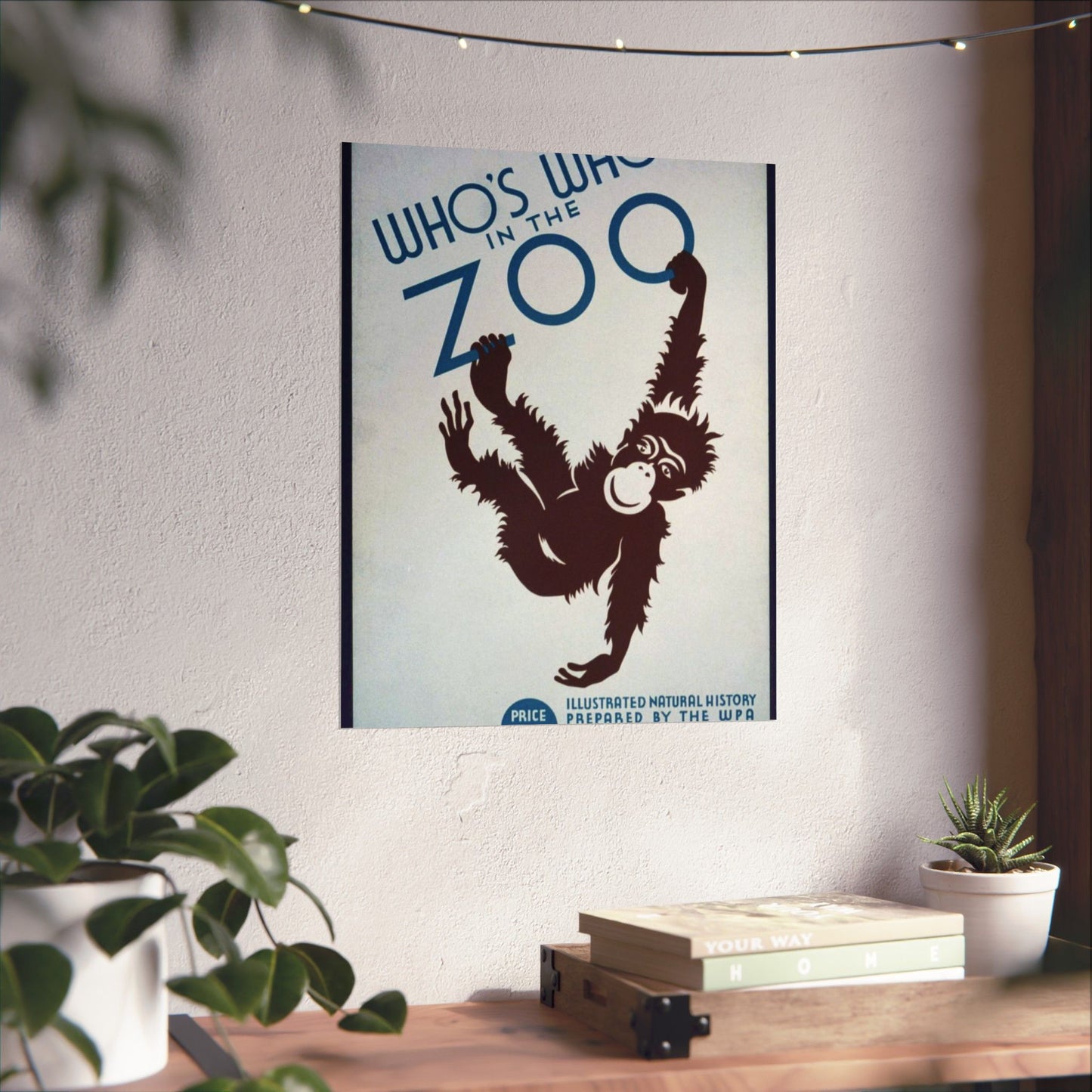 Who's who in the zoo Illustrated natural history prepared by the WPA Federal Writers Project : On sale at all book stores, zoos, and museums. High Quality Matte Wall Art Poster for Home, Office, Classroom