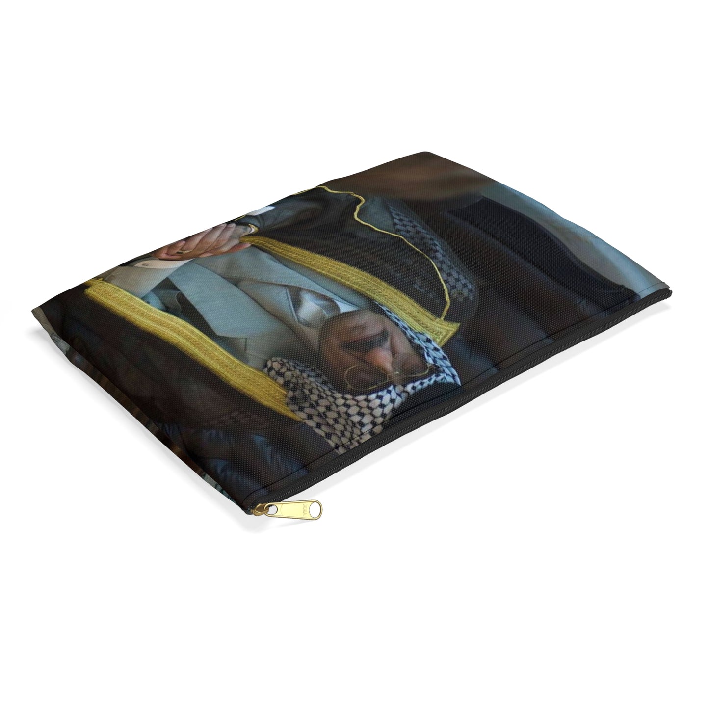 Sheik Mohammed al-Jorani listens to Col. Peter Baker, Large Organizer Pouch with Black Zipper