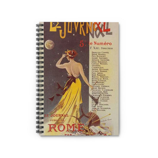 Affiche pour annoncer la publication de "Rome" dans Le Journal. Spiral Bound Ruled Notebook with Printed Cover