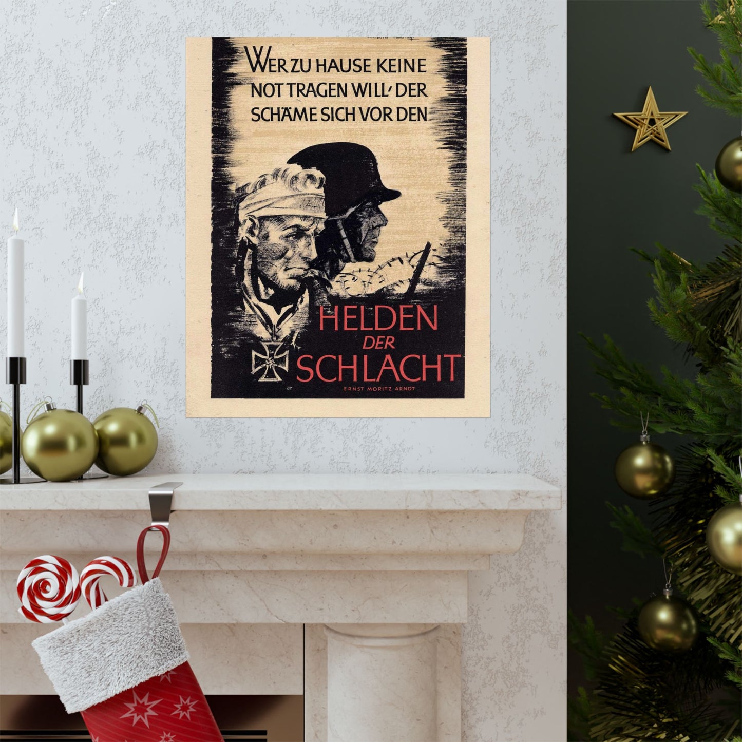 Wochenspruch der NSDAP 16 August 1942 High Quality Matte Wall Art Poster for Home, Office, Classroom