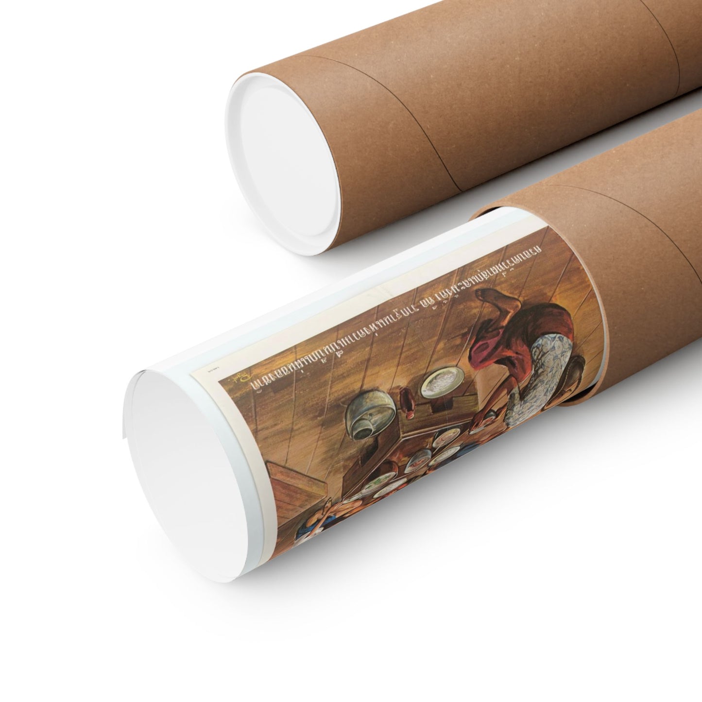 Freedom or Communism - A couple of pictures of people eating and drinking High Quality Matte Wall Art Poster for Home, Office, Classroom